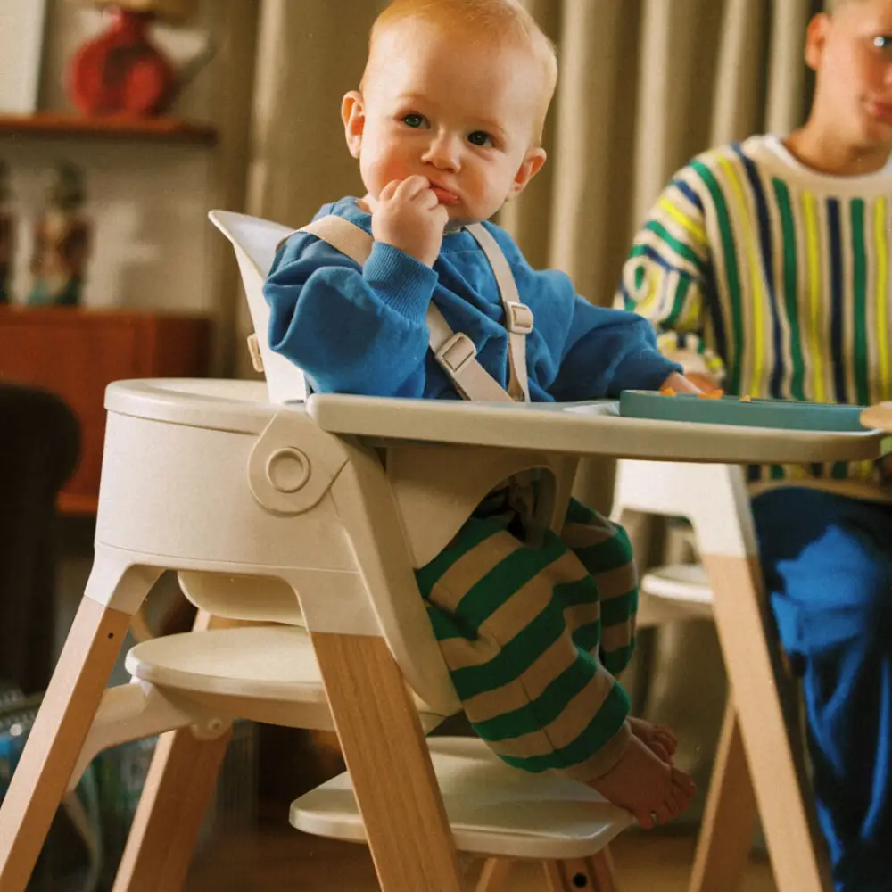 Stokke Steps 3in1 -syöttötuoli, valkoinen/luonnonvärinen