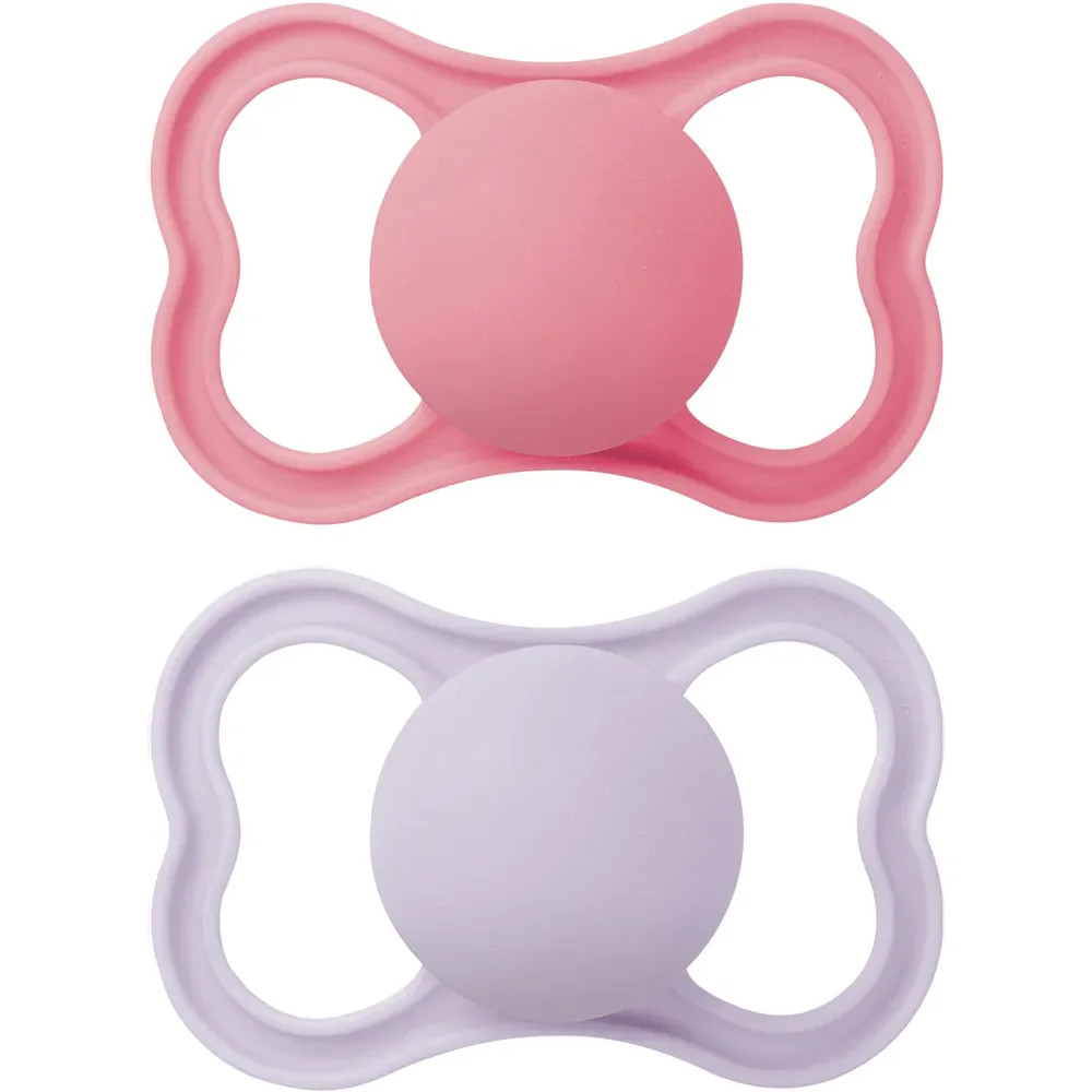 MAM Air Silicone 6-16m Pink 2-pack