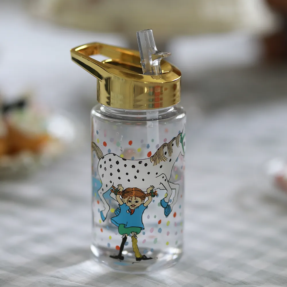 Rätt Start Pippi syntymäpäivä Muovinen vesipullo kulta