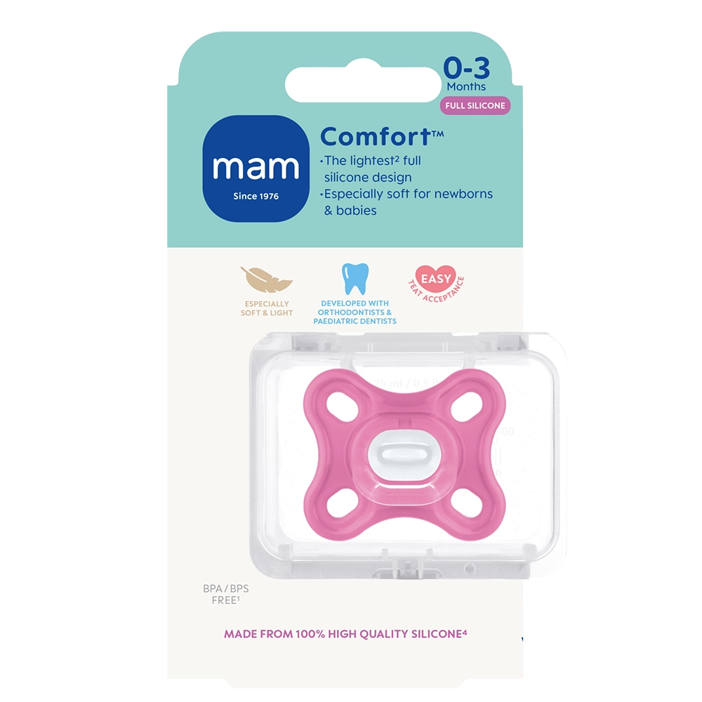 MAM Comfort 0-3 kk Vaaleanpunainen