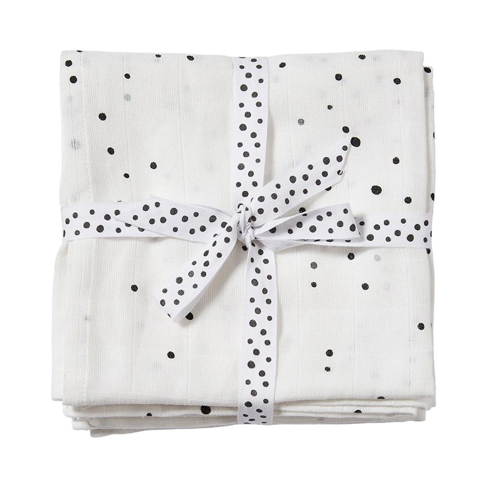 Done by Deer huopa 2-pack huopia Dreamy dots valkoinen