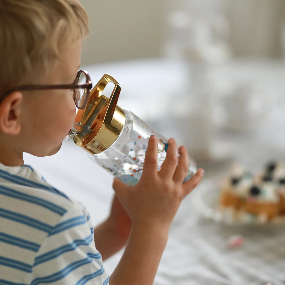 Rätt Start Pippi syntymäpäivä Muovinen vesipullo kulta