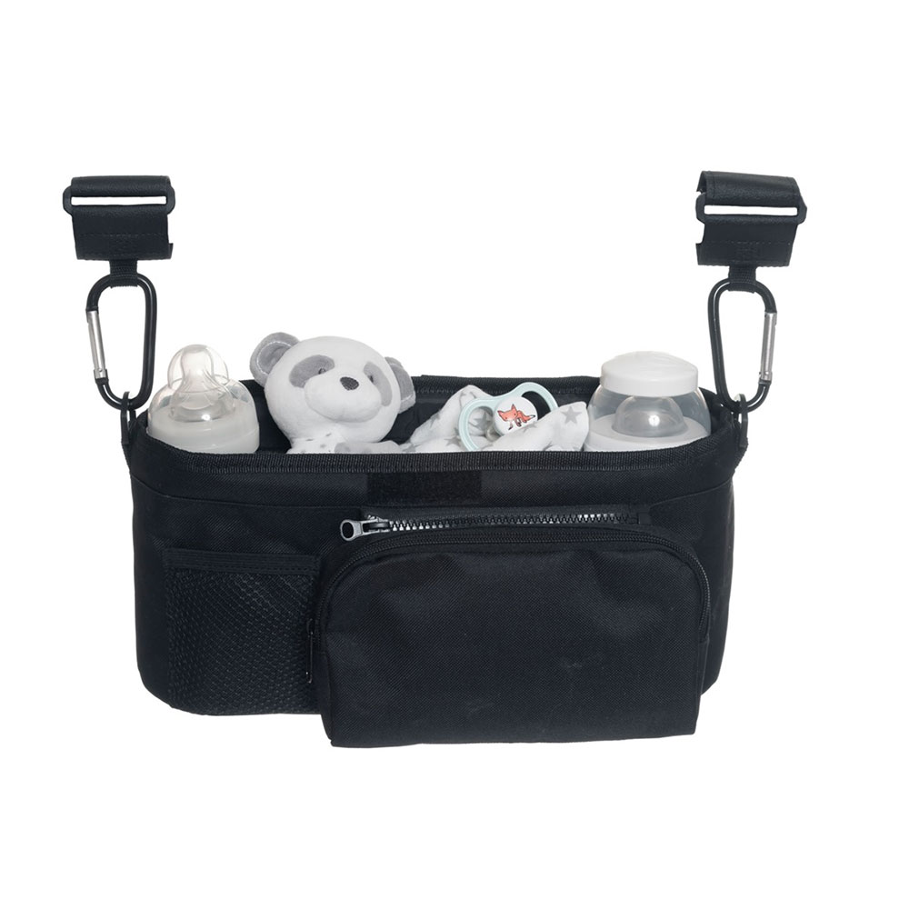 Fresh Kid Organiser lastenvaunut Delux 3-in-1 Musta