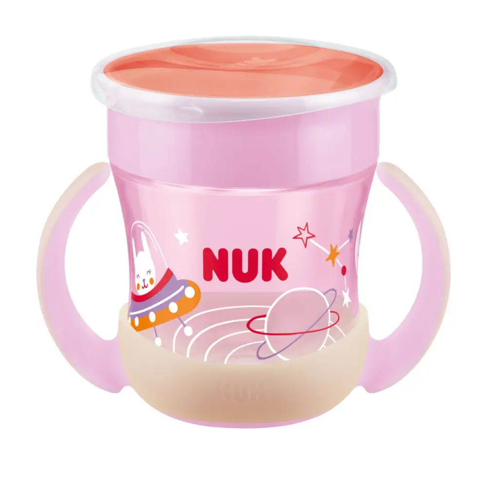 NUK Evolution Mini Magic -muki, vaaleanpunainen, 6 kk+