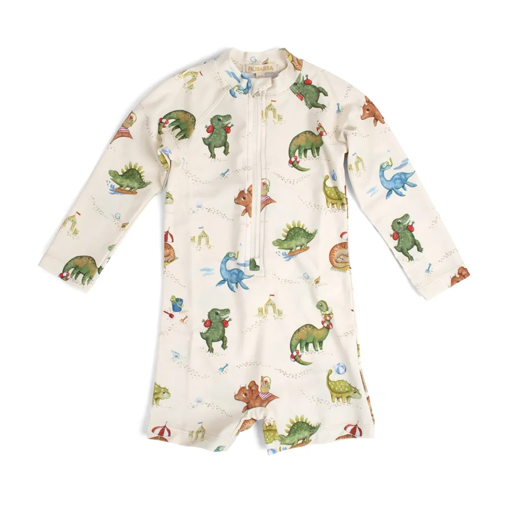 Filibabba Villads UV-dress 3-4 år - Dino Beach
