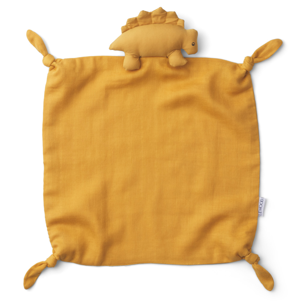 Liewood Agnete cuddle cloth Dino- yellow mellow 