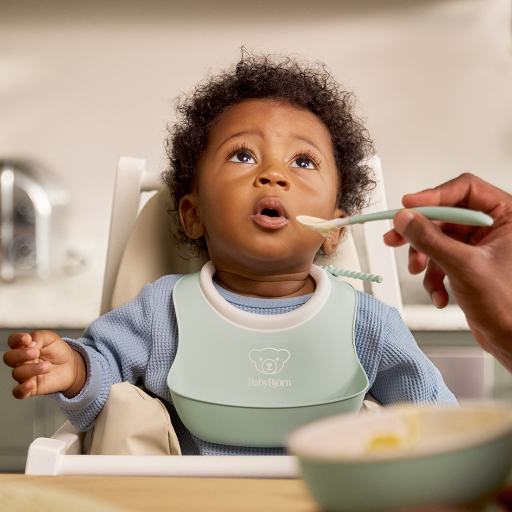 Babybjörn lasten illallissarja 3 kpl Powder Green