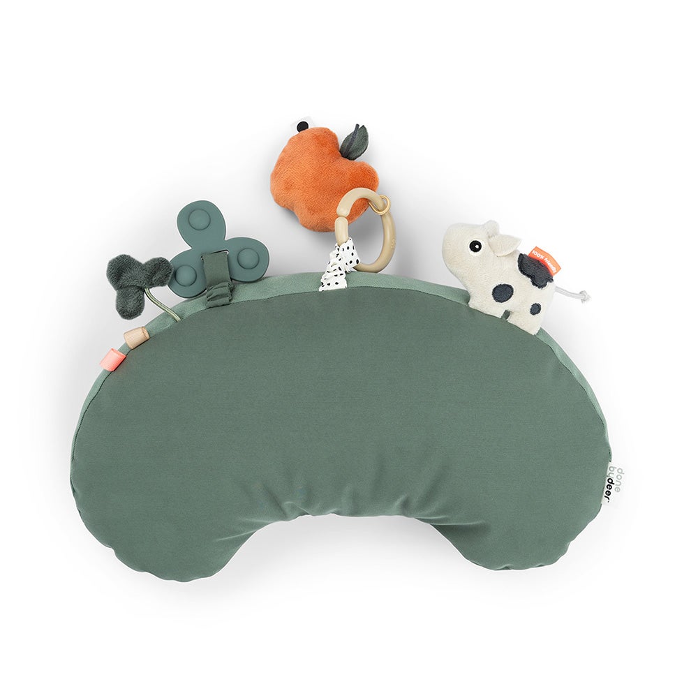 Done by Deer Tummy time aktiviteettityyny Tiny farm Green