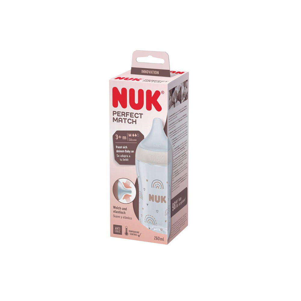 NUK Perfect Match tuttipullo 260 ml - Rainbow
