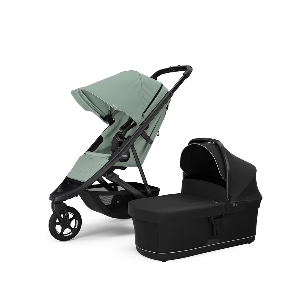 Thule Spring 2 -rattaat,Mist Green on Black