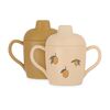 Konges Sløjd 2 Pack Sippy Cup Lemon-One Size