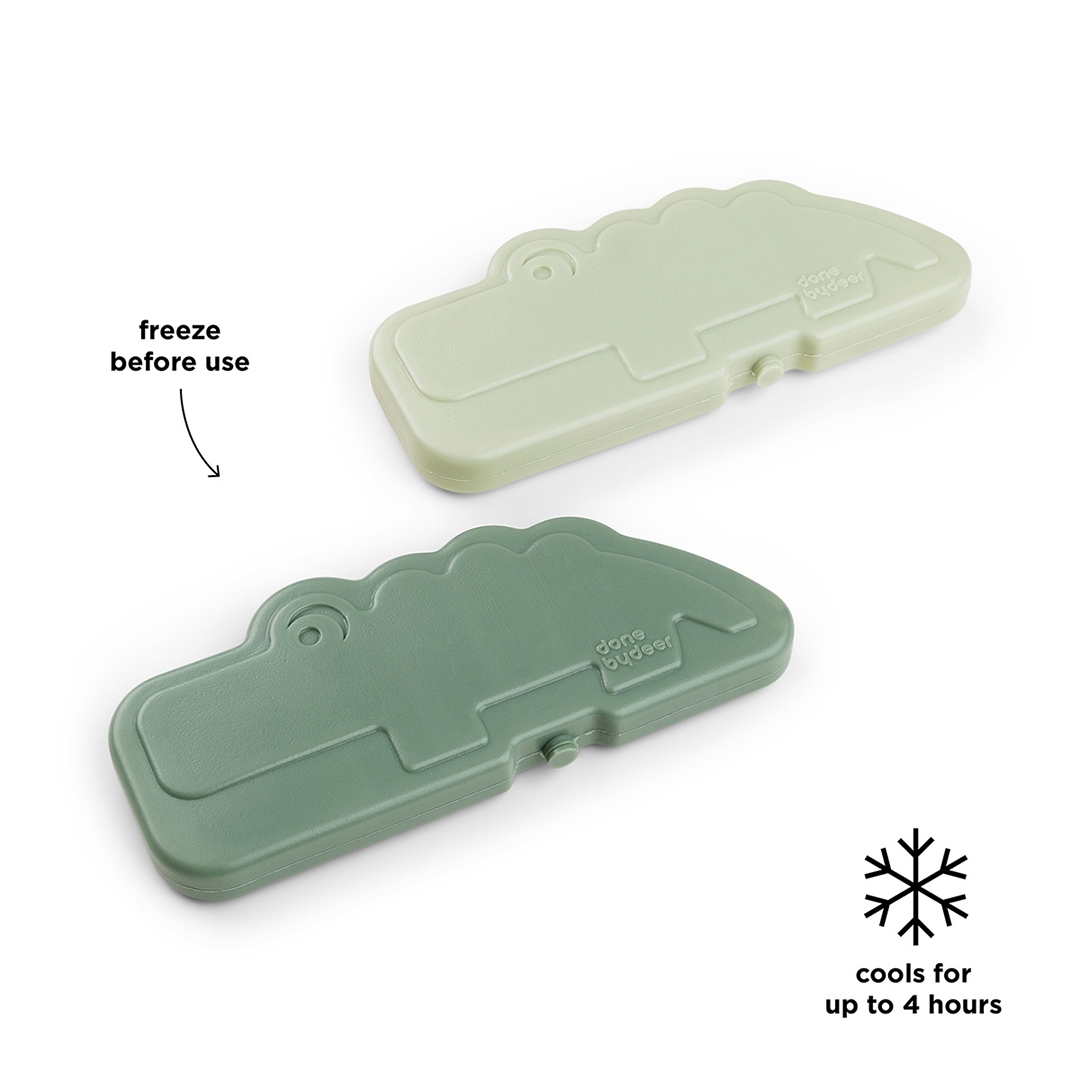 Done by Deer Cooling Jäähdytyspidike 2-pack Croco Vihreä