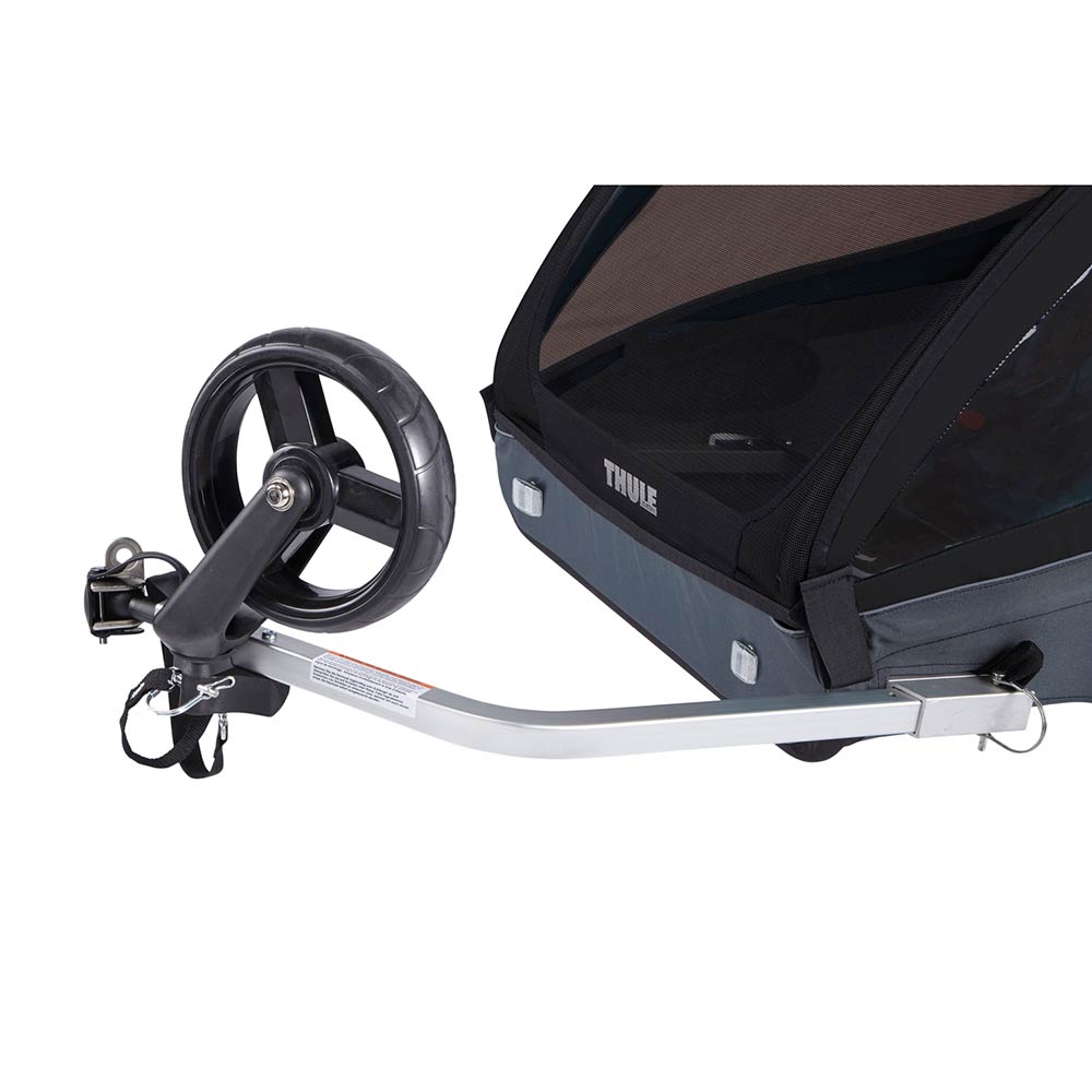 Thule Coaster XT -pyörävaunu + rattaat Musta