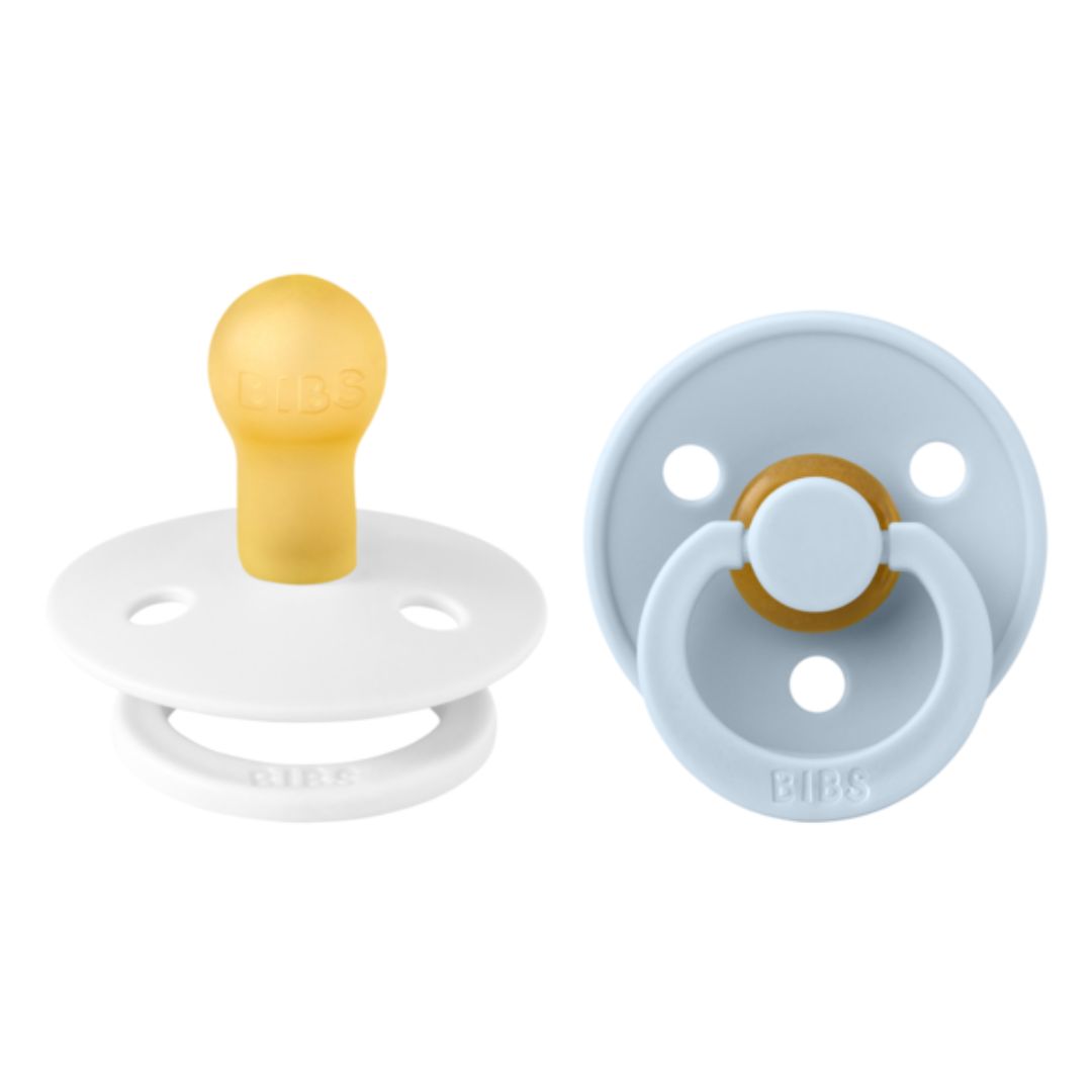Ruokalaput Napp 2-pack 0-6m Valkoinen/vauvan sininen