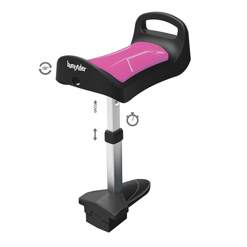 Bumprider Seat+ istuin seisomalaudalle Vaaleanpunainen