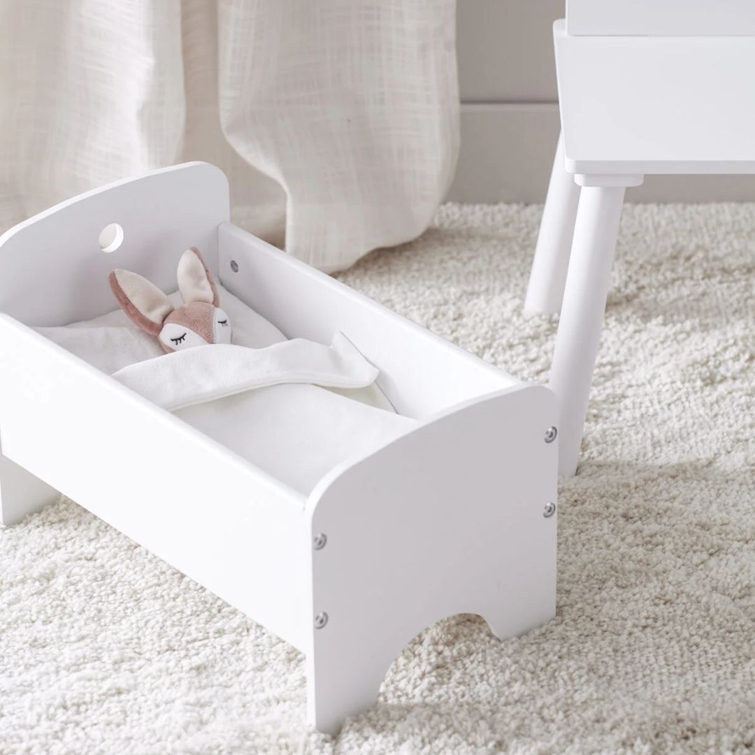 Kids Concept Nukkesänky valkoinen sis. sängyn setti KIDS HUB