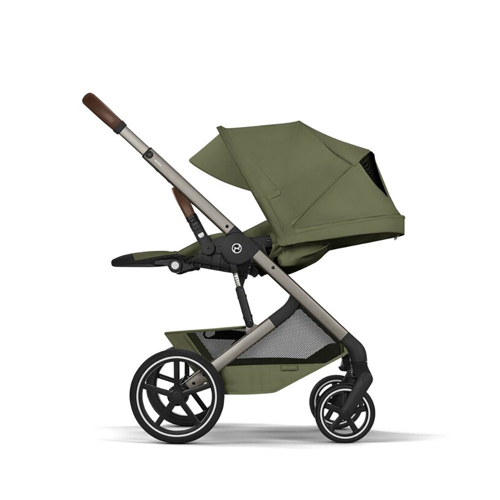 Cybex Balios S Lux TPE, sis. kokoontaitettavan vaunukopan Moss Green