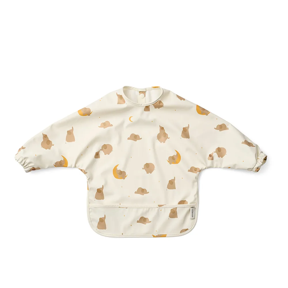 Liewood Merle ruokalappu Elephant / Creme de la creme