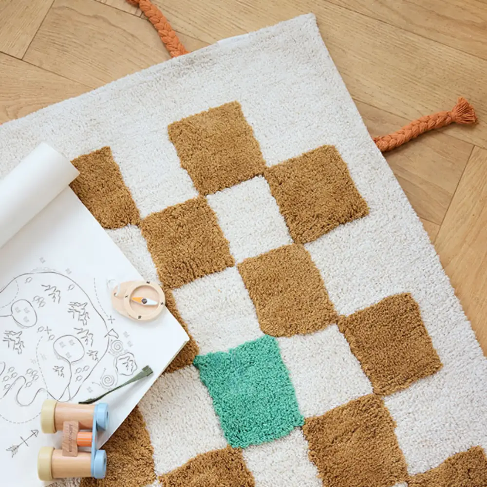 Kids Concept matto ruudullinen PIPPI