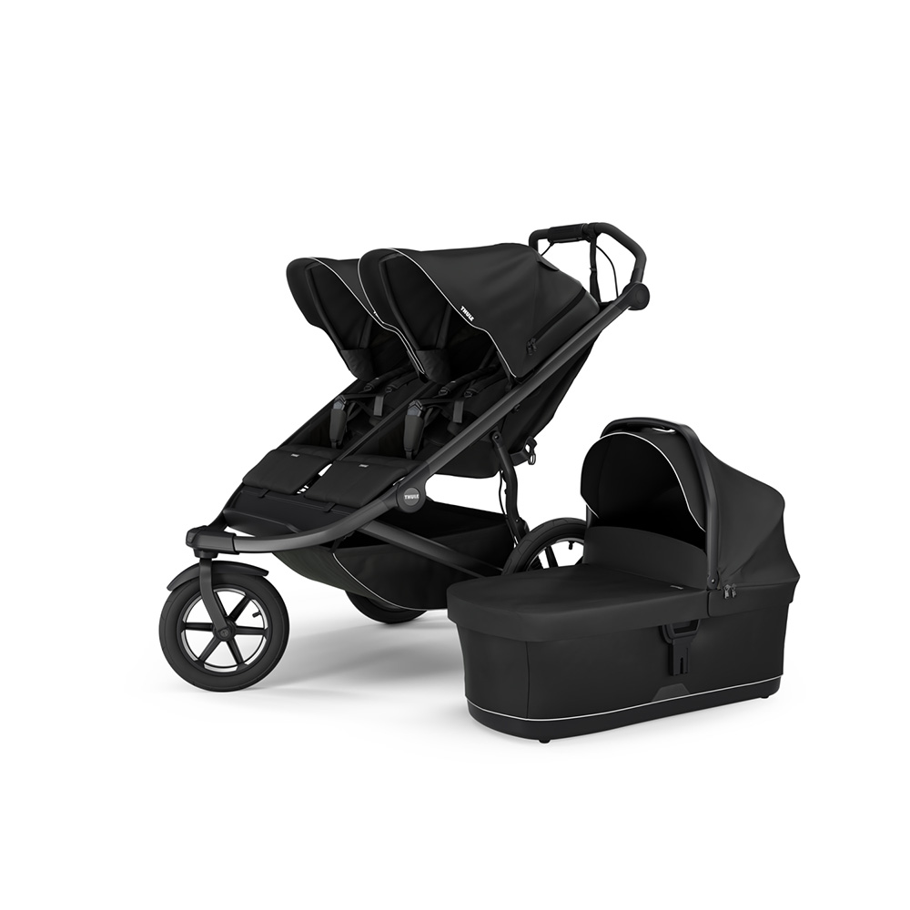 Thule Urban Glide 3 -lastenrattaat kahdelle lapselle