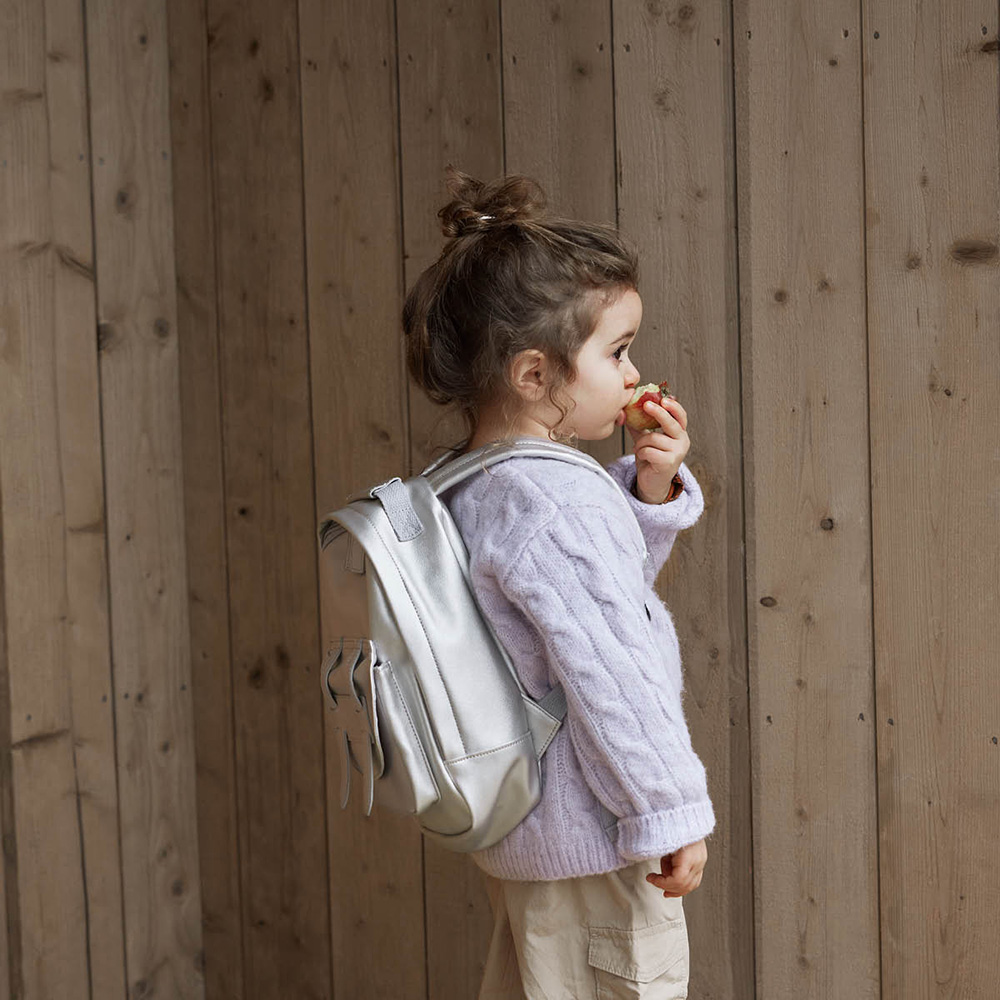 Elodie Backpack MINI - Silver Sheen