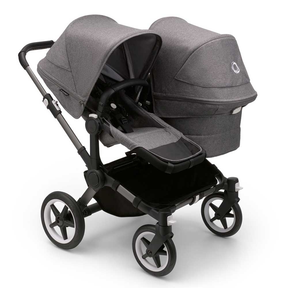 Bugaboo Donkey 5 Duo -rattaat Grey Melange (harmaa)