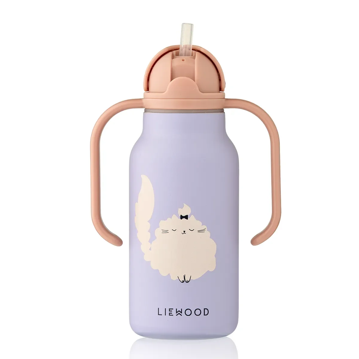 Liewood Kimmie vesipullo 250 ml Cat / Warm lilac