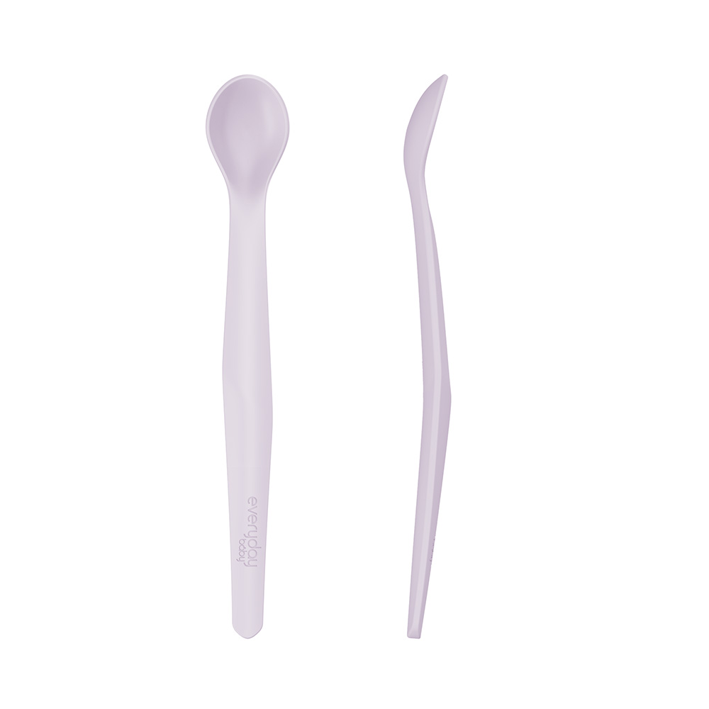 Everyday Baby silikonilusikka 2-pakkaus Light Lavender