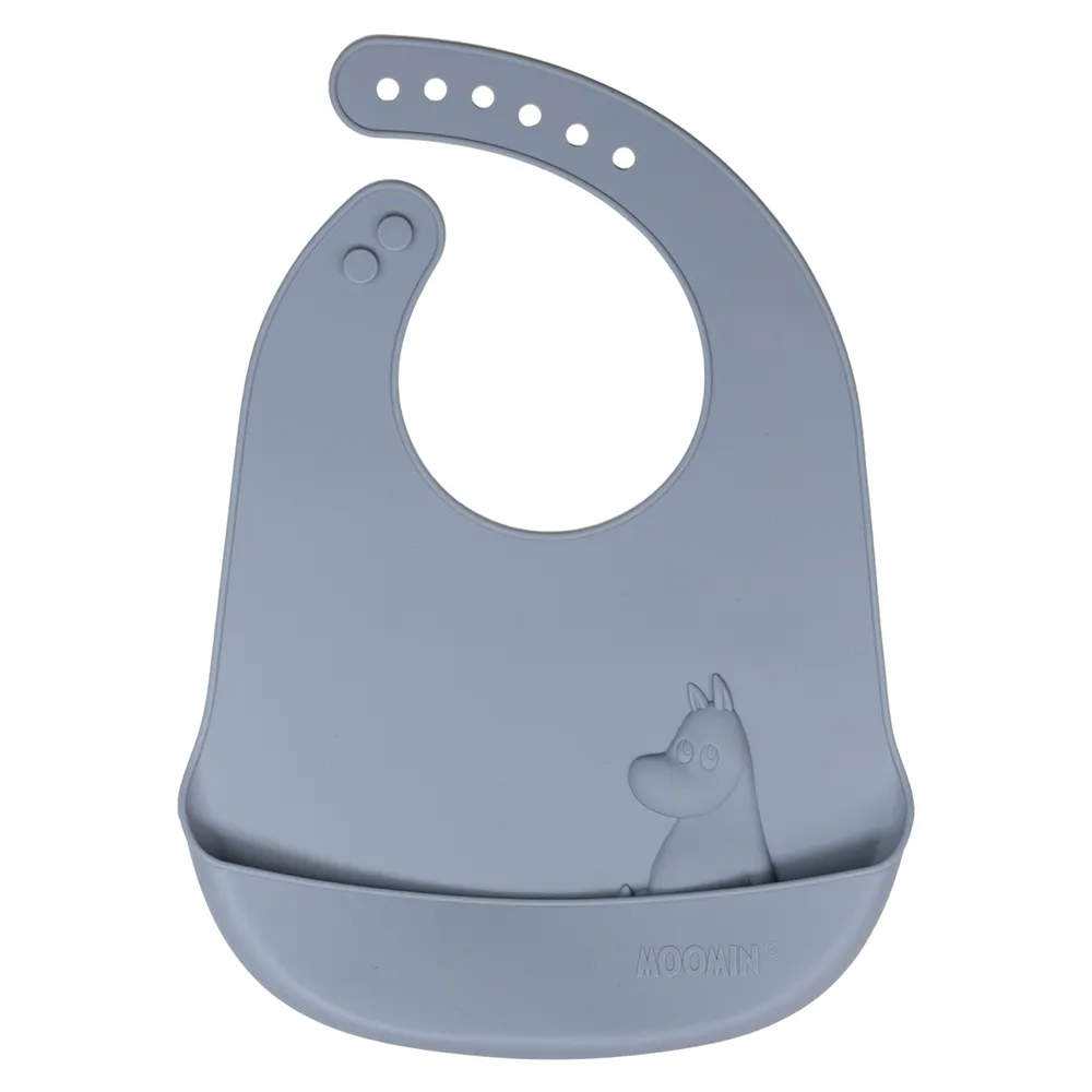 Rätt Start Mumin Silikoni ruokalappu Sky Blue