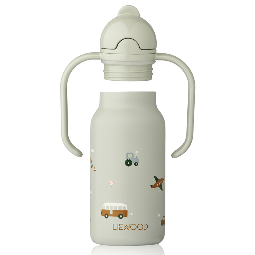 Liewood Kimmie Bottle 250 ml Vehicles / Dove blue 1036