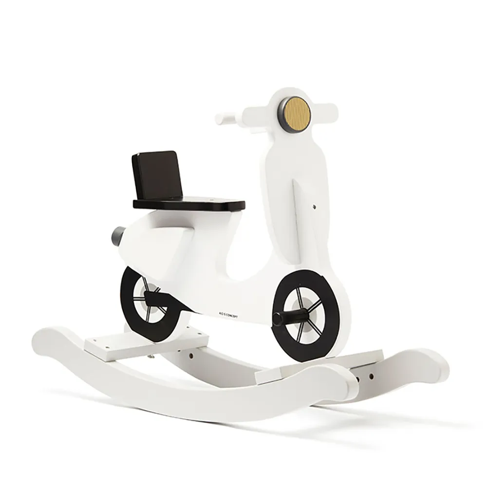 Kids Concept Keinuskootteri valkoinen