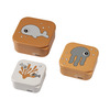 Done by Deer Välipalapakkaus 3-pack Sea friends Sinappi/Harmaa