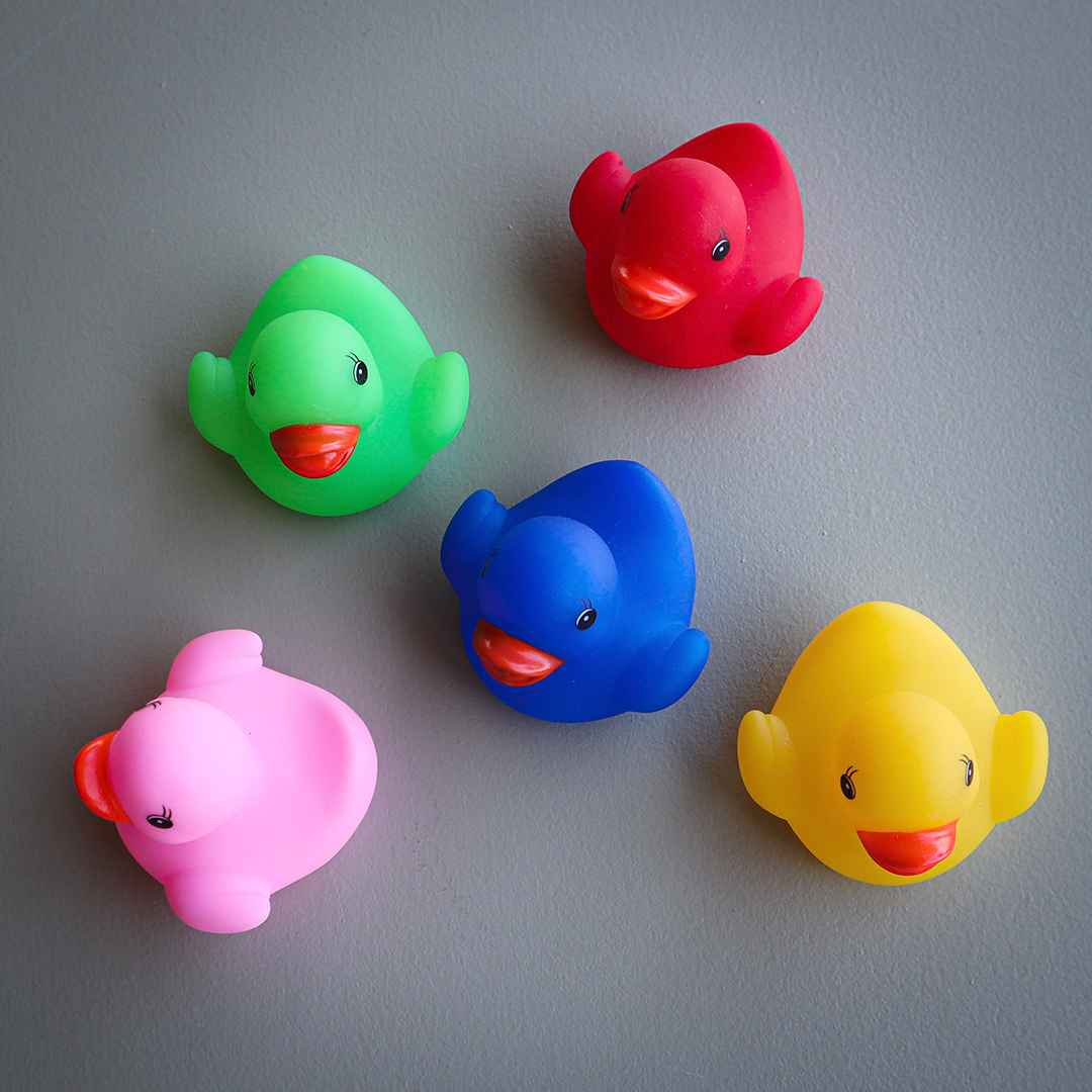 Rätt Start Kylpylelulelu Rainbow Ducks 5-pakkaus