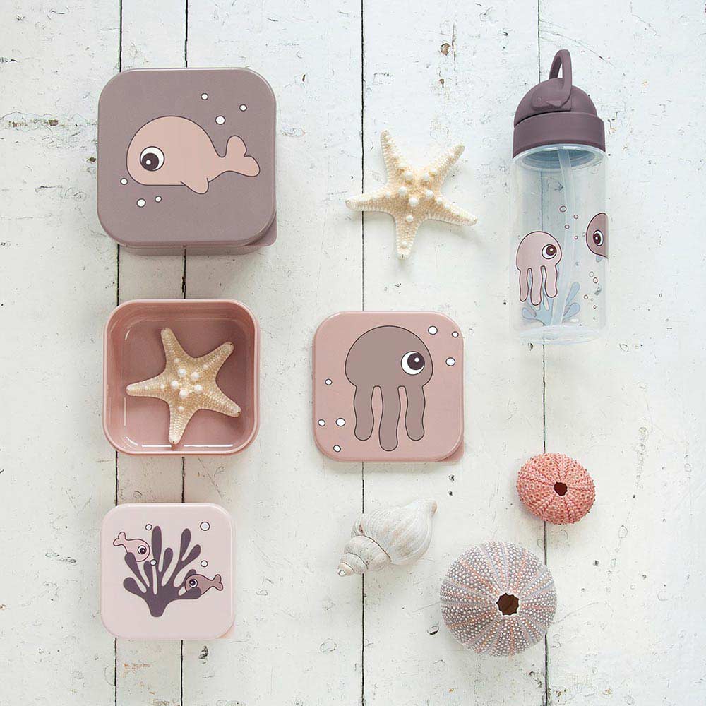 Done by Deer Snack box 3-pack Sea friends Powder (meren ystävät jauhe)