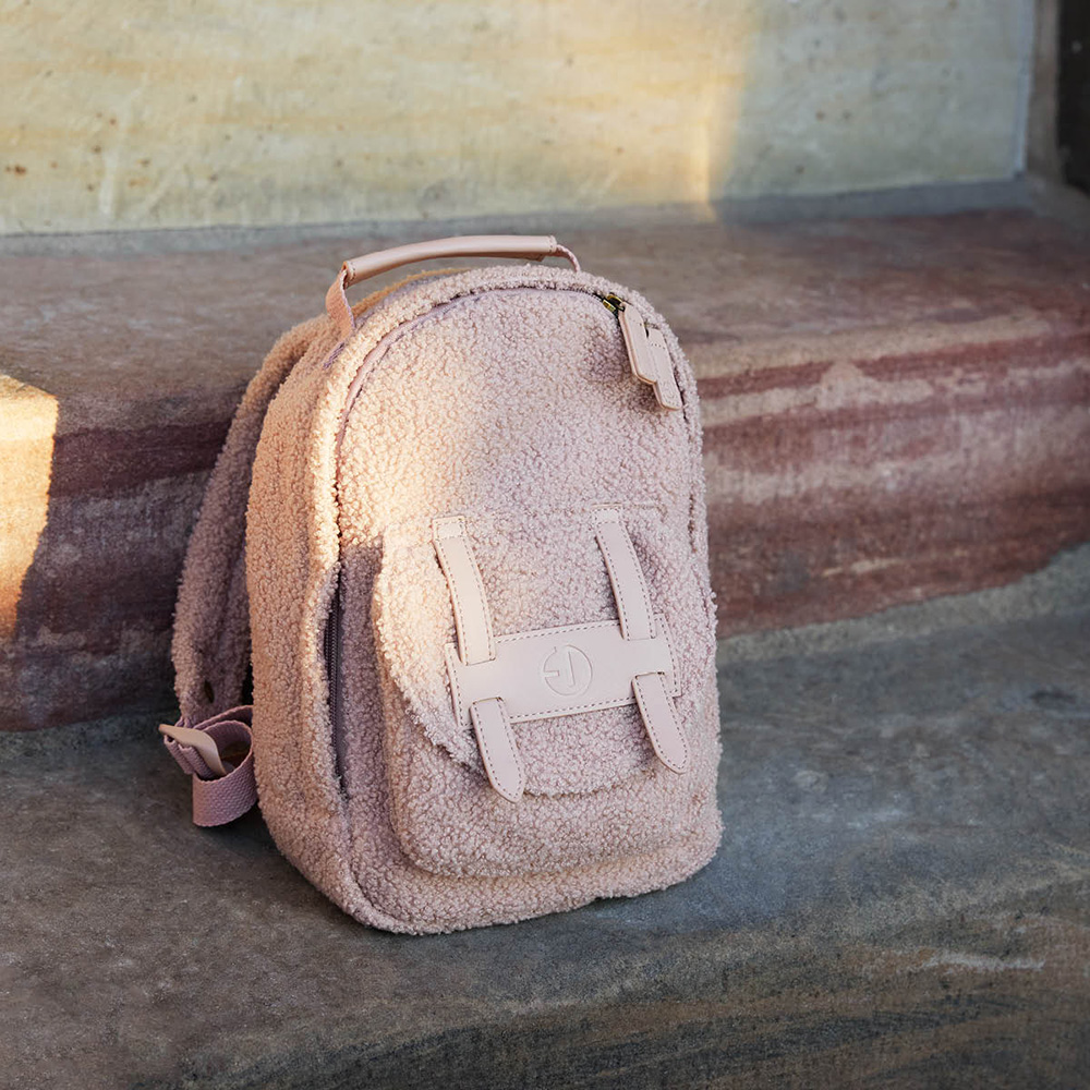 Elodie Backpack MINI -Pink Bouclé