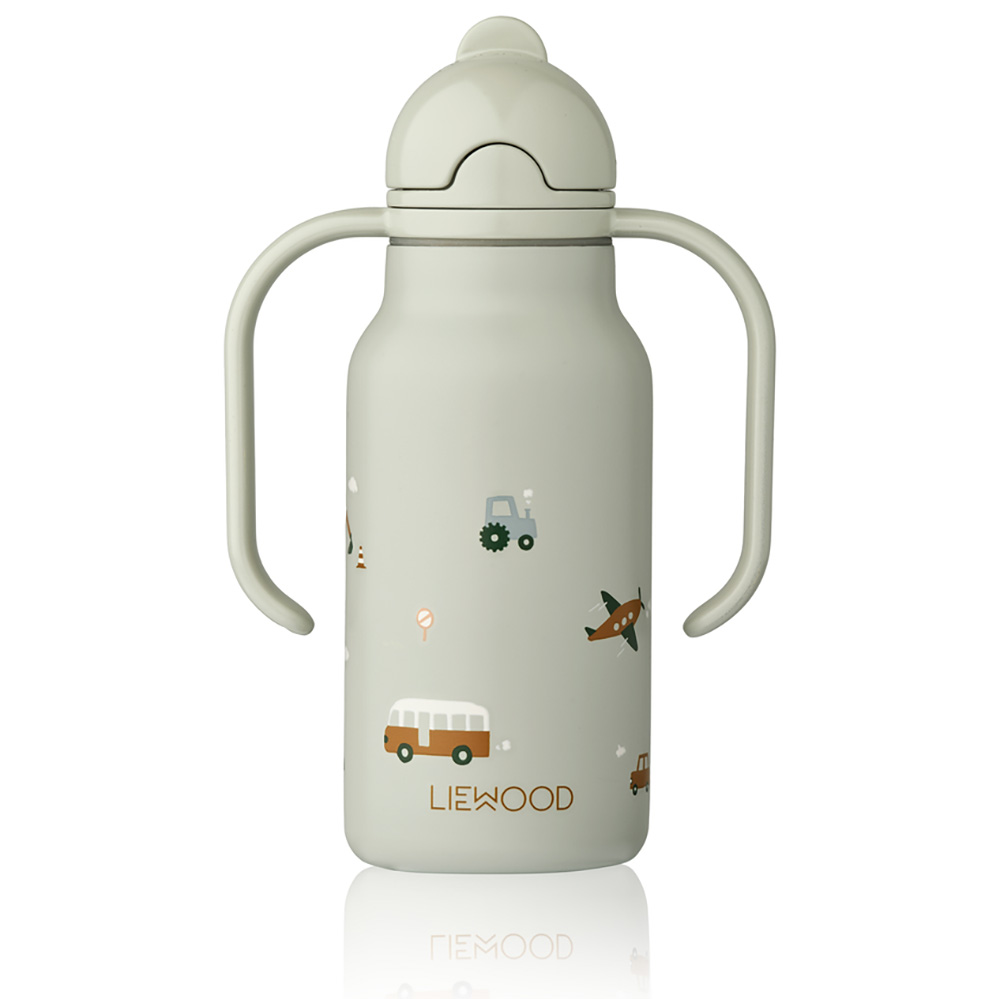 Liewood Kimmie Bottle 250 ml Vehicles / Dove blue 1036