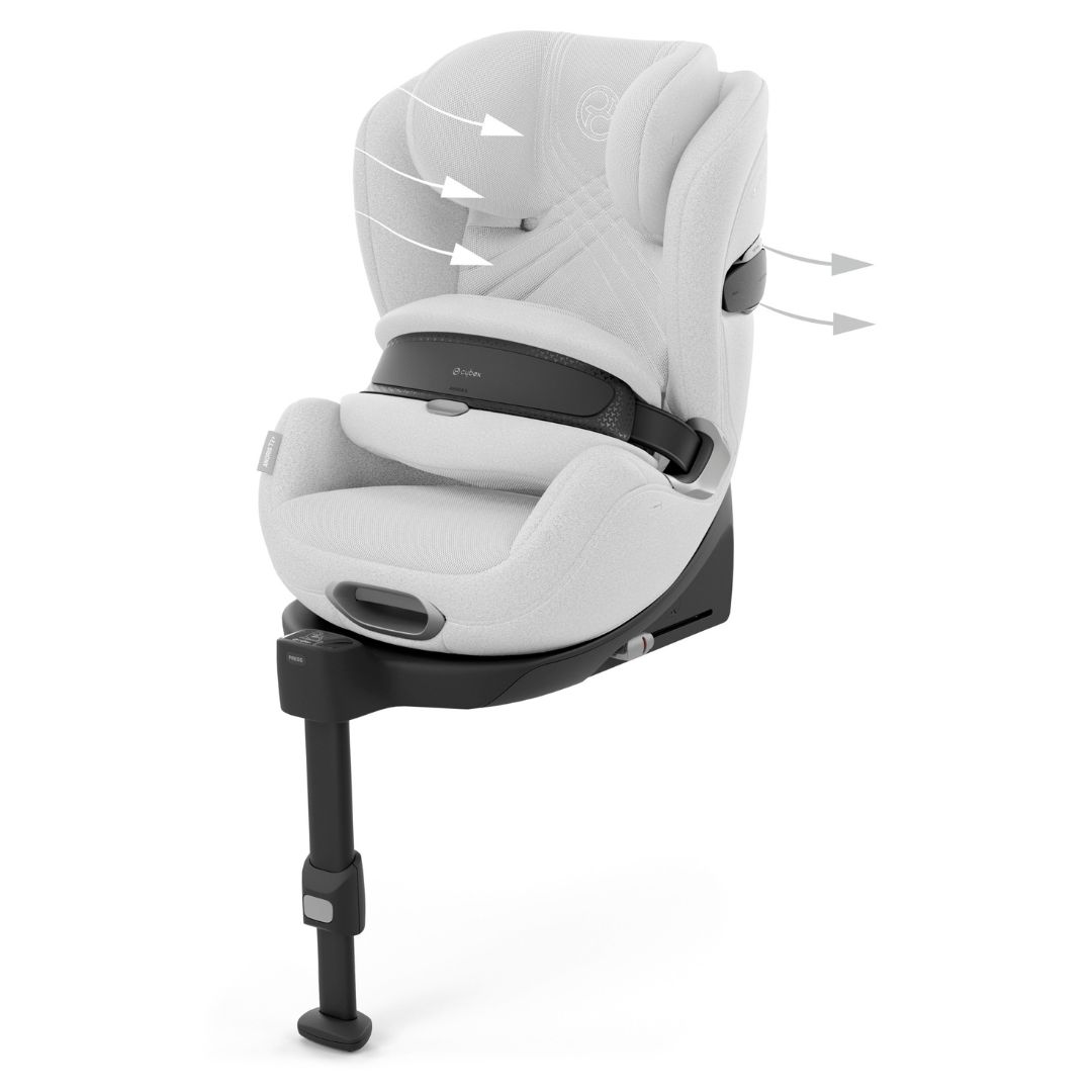 Cybex Anoris T2 -autonistuin w Airbag i-size Plus Platinum White -valkoinen Platinum White