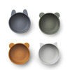 Liewood Iggy silikonikulhot 4 kpl Blue mix 9298