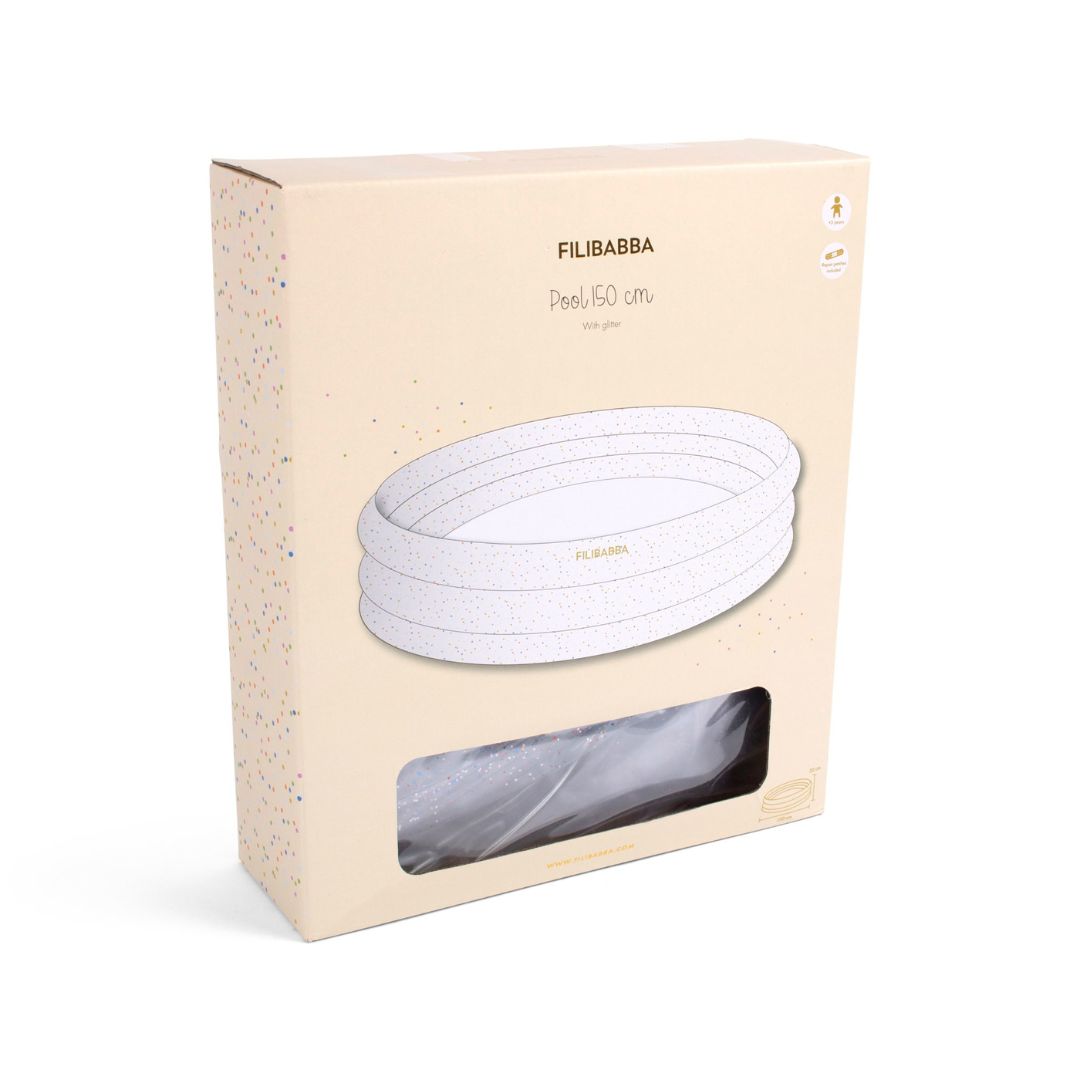 Filibabba allas 150 cm Alfie - Sateenkaari Glitteri