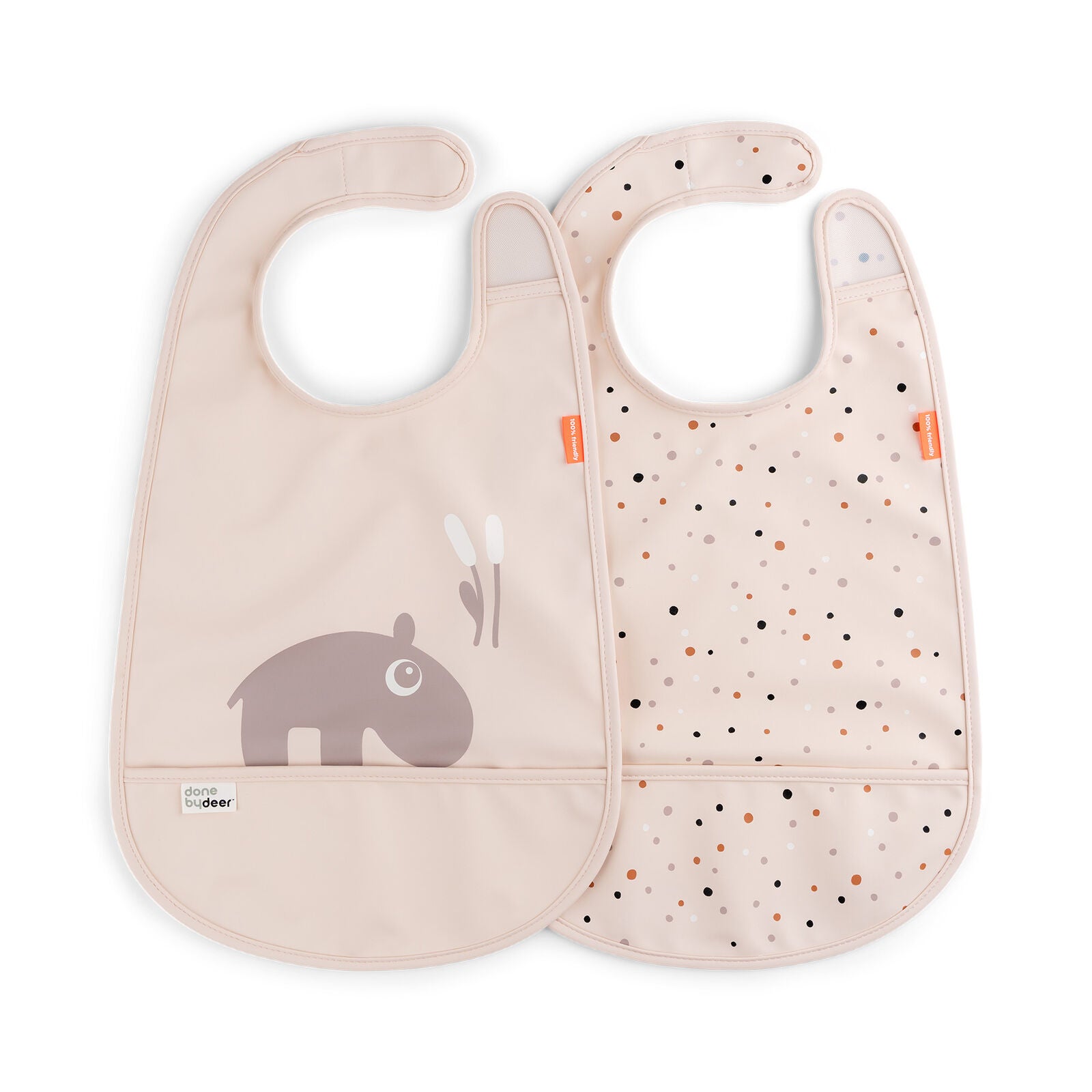 Done by Deer bib 2-pack Ozzo-jauhe
