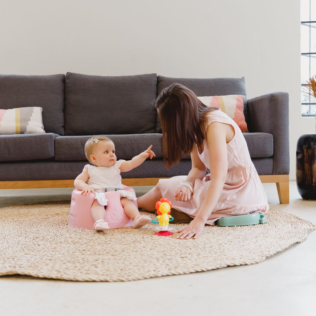 Bumbo babysitter lattiaistuin Cradle vaaleanpunainen