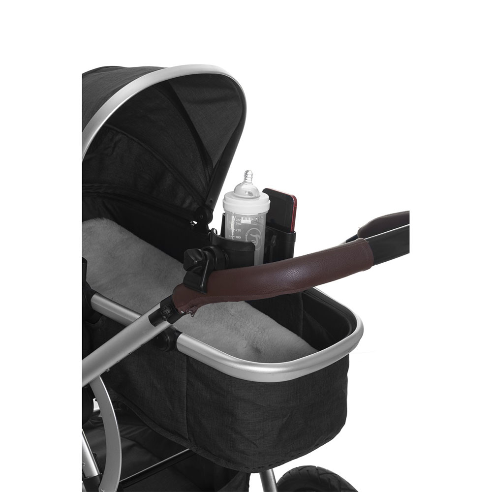 Fresh Kid muki ja kännykänpidike 2-in-1 musta