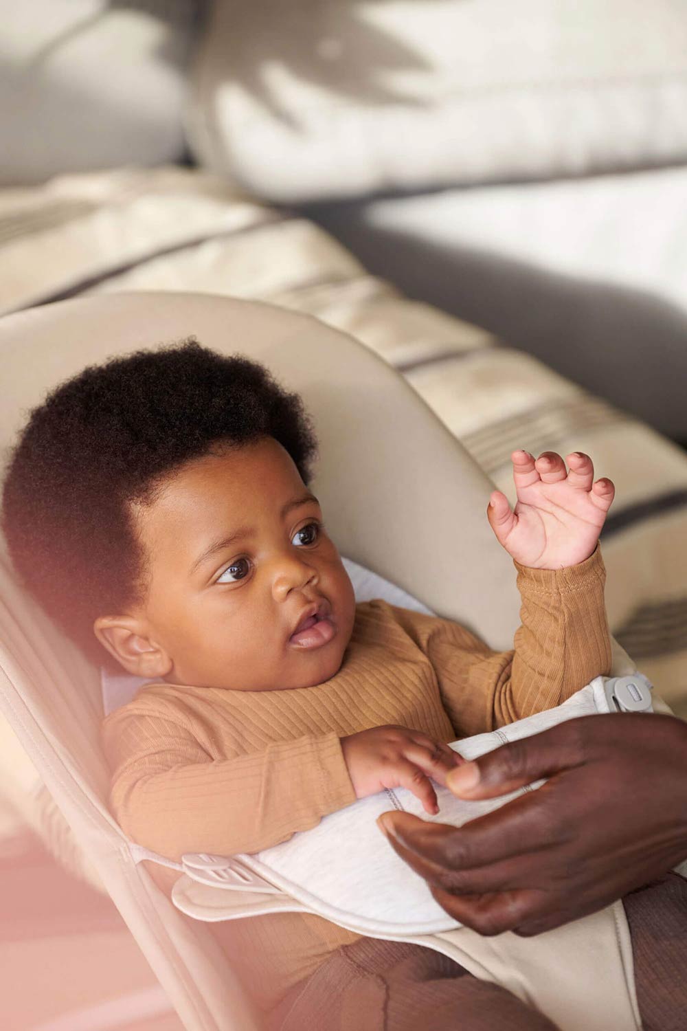 BabyBjörn Babysitter Balance Woven/Jersey Beige/harmaa