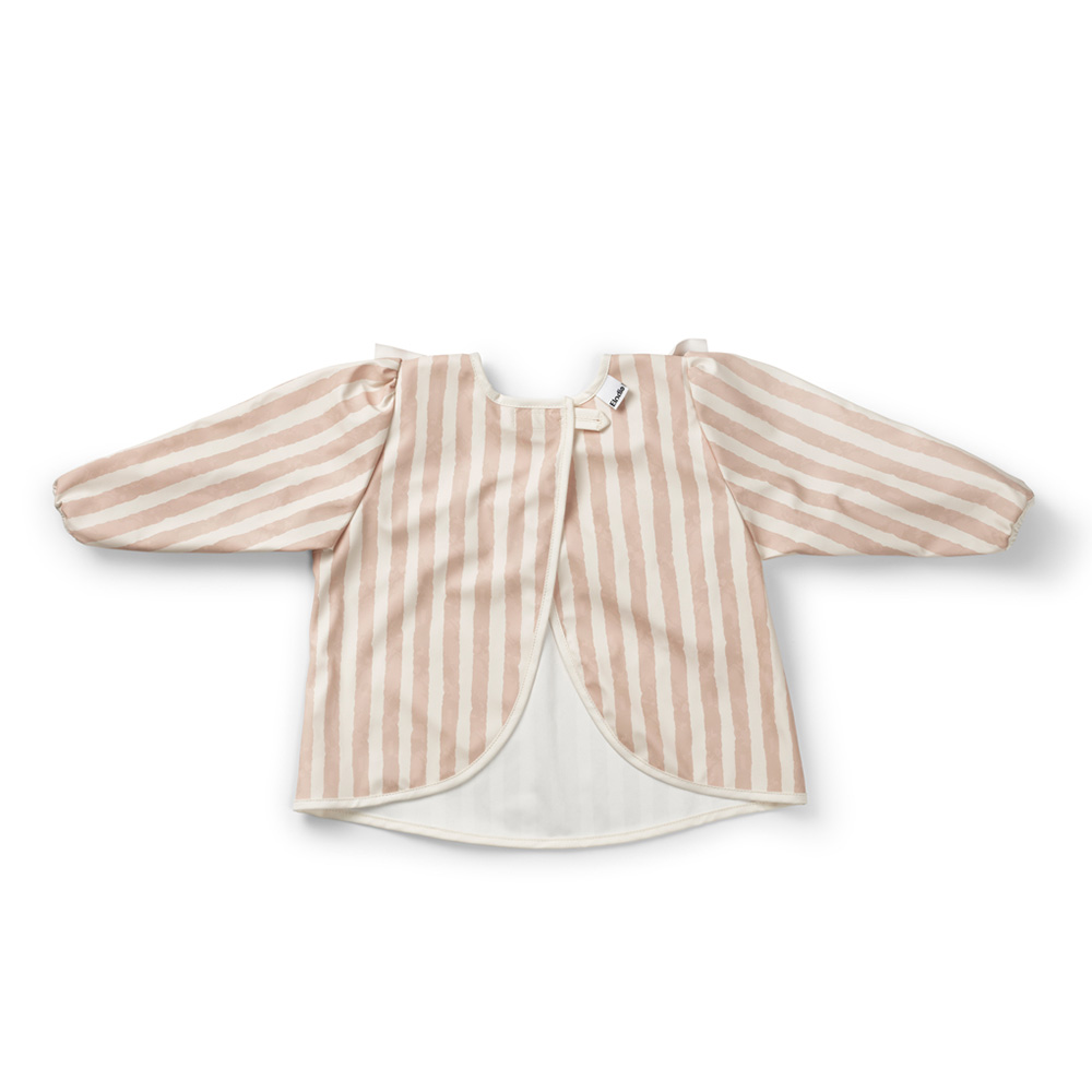 Elodie pitkähihainen ruokalappu-Candy Stripes