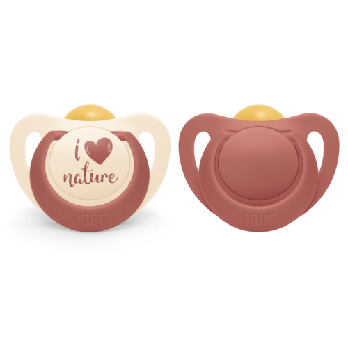 NUK for Nature -nukke lateksi 0-6m Punainen