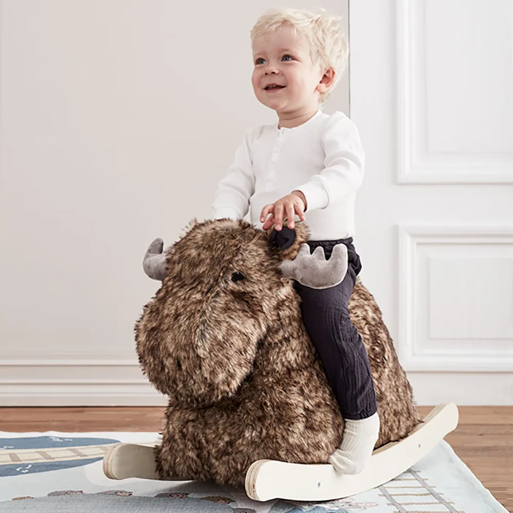 Lapset Concept keinuhevonen hirvi EDVIN