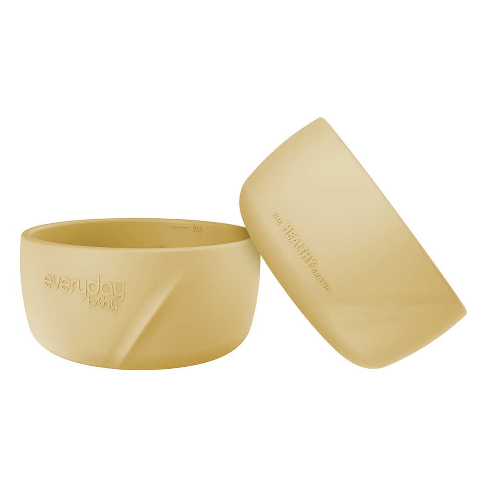 Everyday Baby silikonikuppi, 2 kpl, Soft Yellow