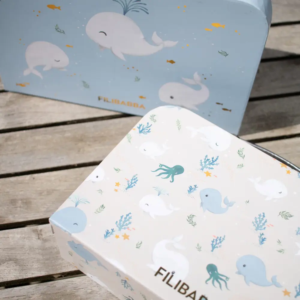 Filibabba-matkalaukut leikkimiseen – 2 kpl – christian's whale tales