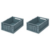 Liewood Weston säilytyslaatikko M 2-pack Whale blue 7130
