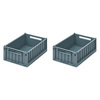 Liewood Weston säilytyslaatikko S 2-pack Whale blue 7130